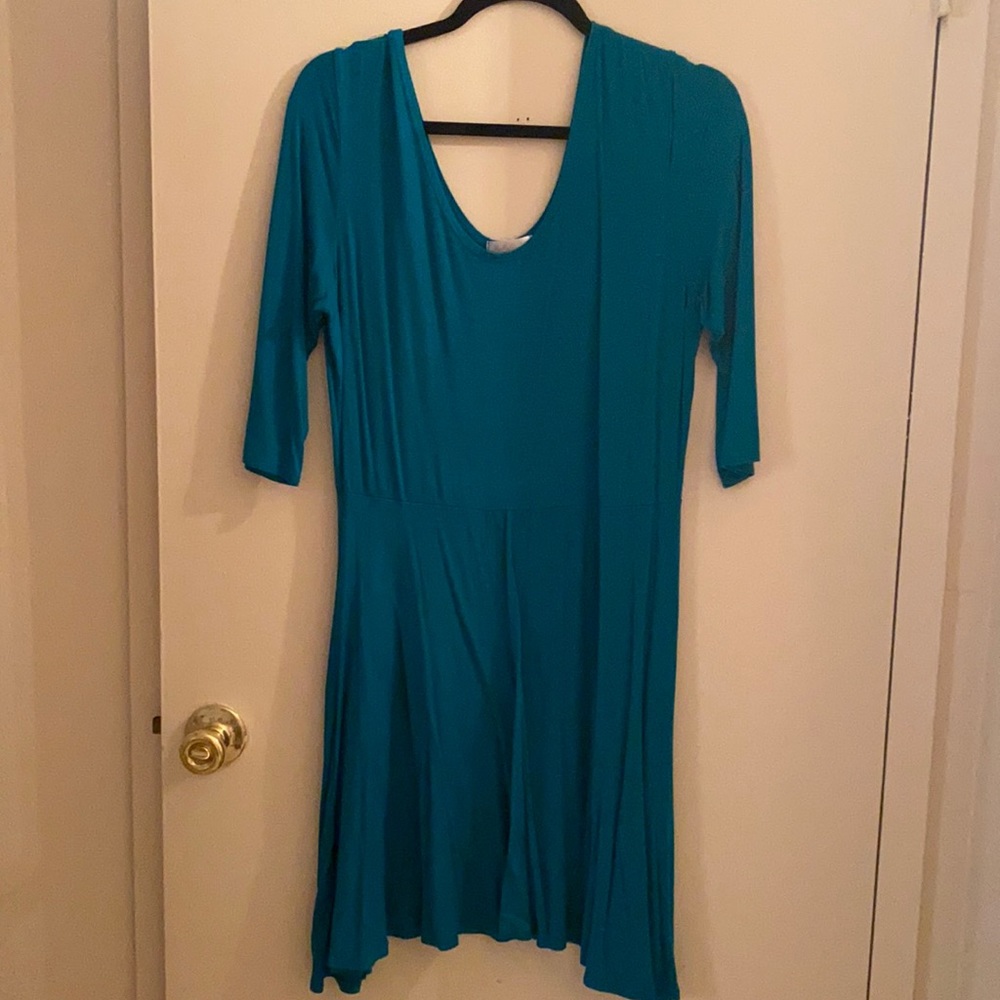 3XL Doublju tunic/dress in a beautiful teal color.